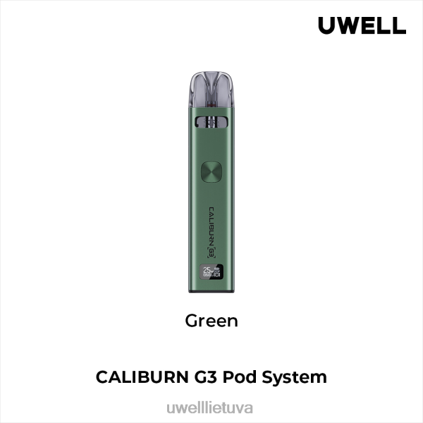 UWELL Disposable Vape - UWELL CALIBURN G3 rinkinys VF6ZZ136 žalias