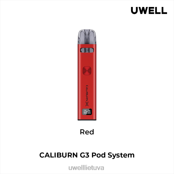 UWELL Review - UWELL CALIBURN G3 rinkinys VF6ZZ137 raudona