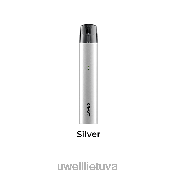 UWELL E Cigarette - UWELL CRAVAT pod sistema VF6ZZ79 sidabras