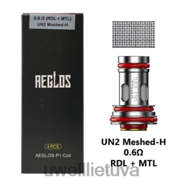 UWELL Best Vape - UWELL AEGLOS ritės | 4 pakuotės VF6ZZ270 p1 un2 tinklelio h 0,6 omo