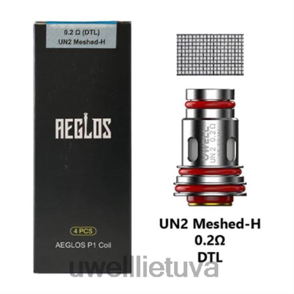 UWELL Lietuva - UWELL AEGLOS ritės | 4 pakuotės VF6ZZ271 p1 un2 tinklelio h 0,2ohm